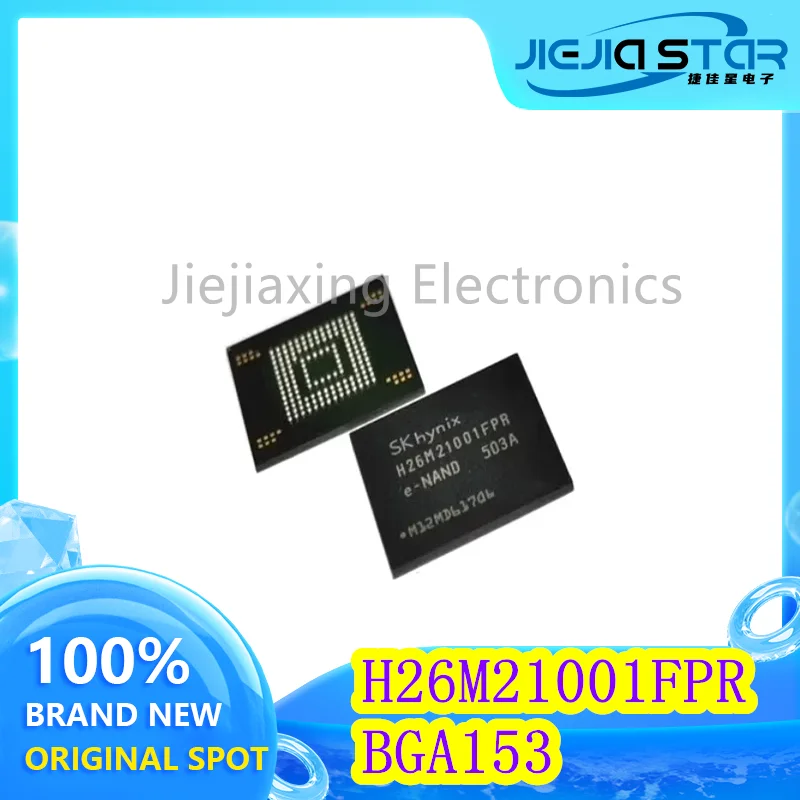 2 pieces H26M21001FPR 100% new original BGA-153 ball emmc 4.41 2G font memory chip electronics