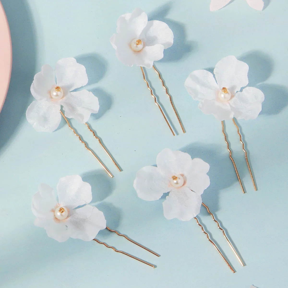 5 قطعة/مجموعة أزياء النسيج الأزهار دبابيس الشعر مجموعة رائعة اللؤلؤ مقاطع الشعر العروس مجوهرات الزفاف إكسسوارات الشعر مأدبة خوذة #4