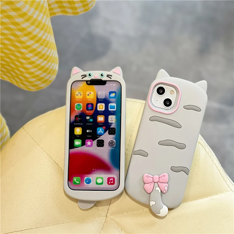 

for Samsung Galaxy S25 S24 S23 Ultra A56 A36 A16 A17 3D Cute Animal Cartoon Soft Silicone Case Protective Skins Shockproof Cover