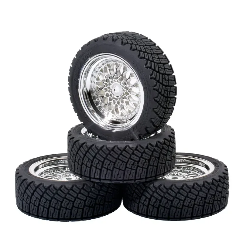 1/10、1/12、1/14オンロードタイヤ＆ホイール、12mm六角プラスチックリム、タミヤTT01、TT02、京商サクラD3、Trxs、4Tec 2.0対応