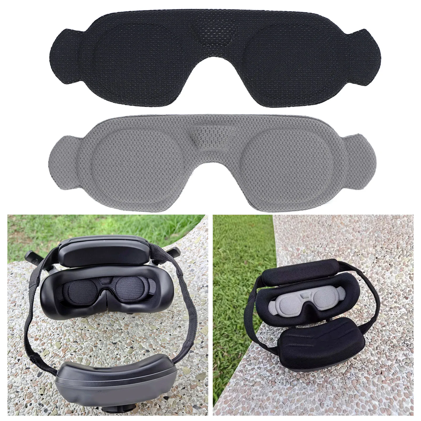 Drone Goggles Protective Cover Silicone Dust Proof Sun Visor Lens Protector for DJI AVATA 2 3 for Goggles 2 3