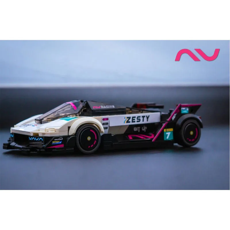 MOC-195390 Novo modelo de bloco de construção de carro esportivo NVR S & P-78, 344 peças, presente de brinquedo de bloco de construção de aniversário para meninos