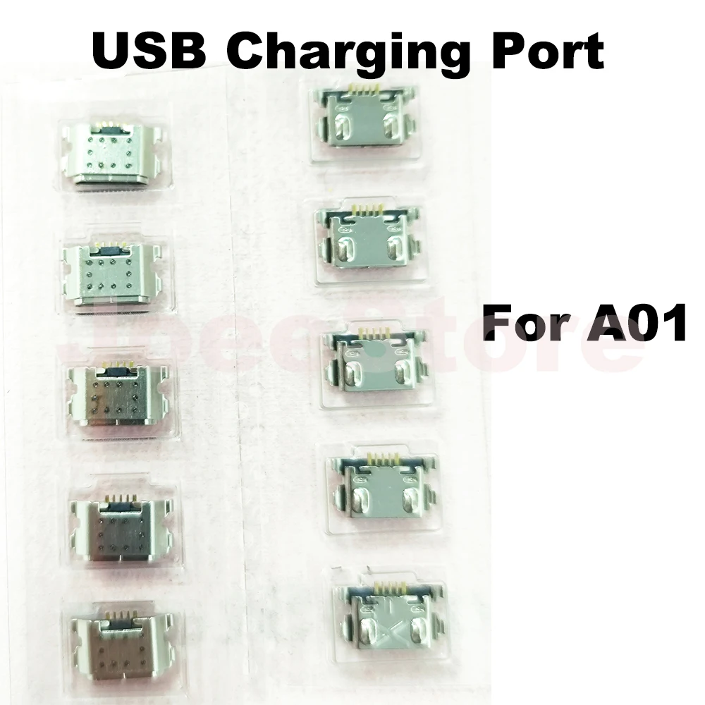 10pcs Micro Charging Port For Samsung A52 A72 A51 A32 A20 A50 A70 A01 A11 A21S A21 A20S A31 USB Charger Pin Jack Dock Connector