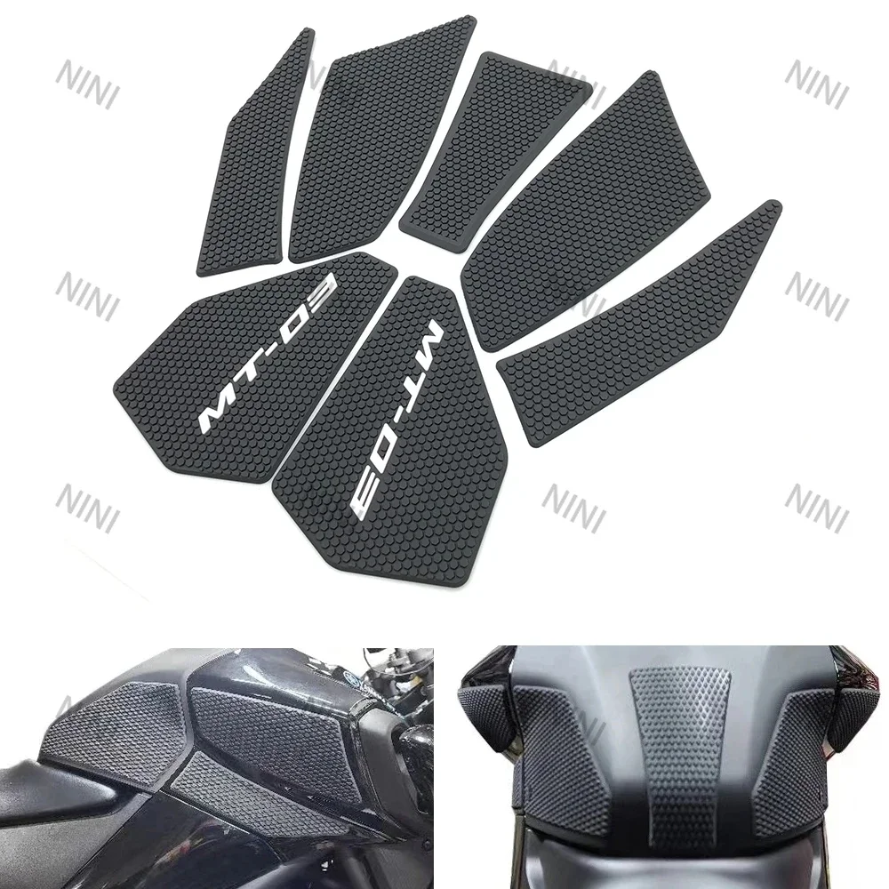 

Motorcycle For Yamaha MT-03 MT03 MT-25 MT25 2020-2021 2022 Fuel Tank Pads Sticker Side Gas Knee Grip Protector Traction Decals