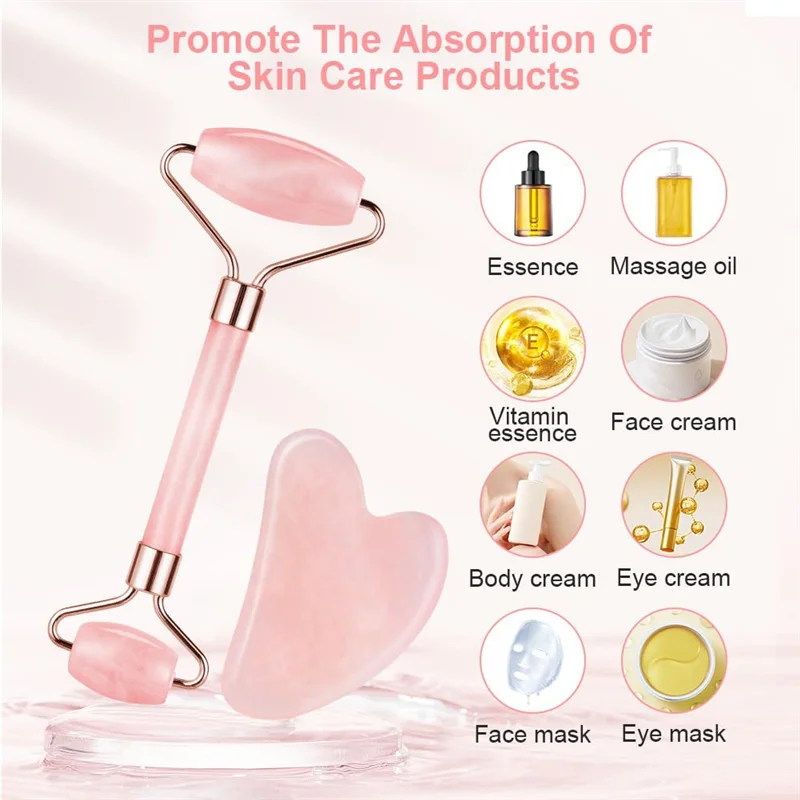 【STOKED】Gua Sha Facial Tools Gua Sha Stone Set zur Hautpflege zur Reduzierung von Schwellungen und zur Verbesserung von Falten