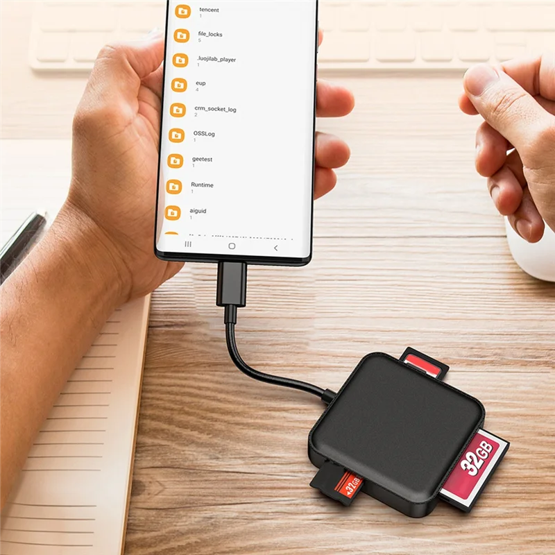 USB 3.0 SD-кардридер 4 в 1, несколько адаптеров для чтения карт MS.CF.TF.SD для компьютера, ноутбука, ПК для Android, Windows, ОС, прочный