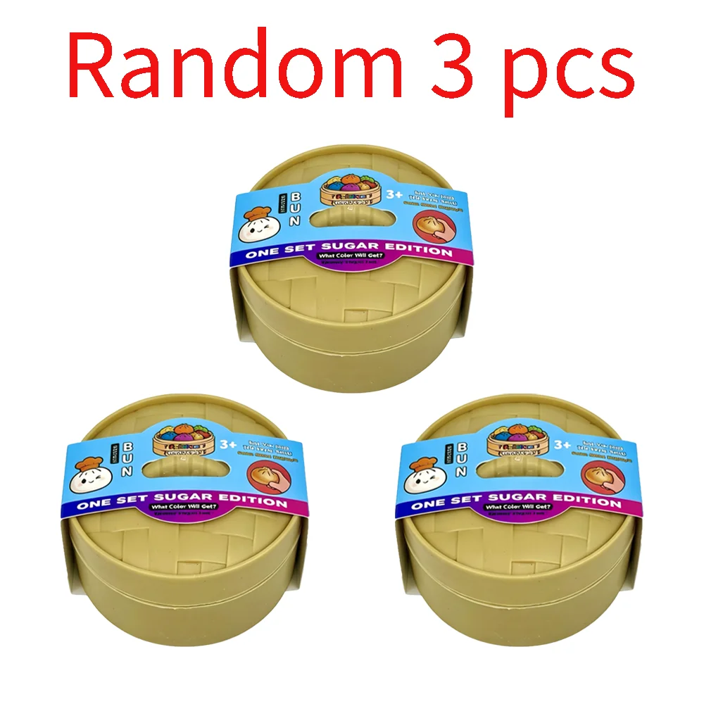 2026 NEW Colorful Simulated Steamed Bun Squishy Blind Box 1-6pcs with Dumpling Sensory Squeeze Toy for Stress Relief image 3