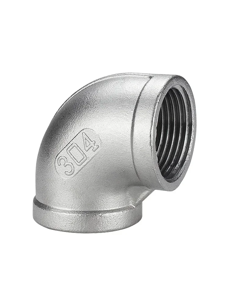 304 stainless steel Elbow 90 Female Thread Pipe Fitting Connector Water 1/8-2“