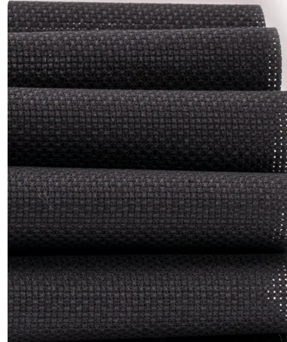 Black Aida Cloth Cross Stitch Fabric Canvas, DIY Handcraft Supplies, Stitch Embroidery, 18CT, 9CT, 14CT, 11CT view 2