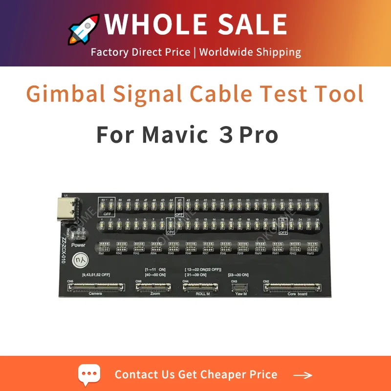 Professional Gimbal Signal Cable Test Board for DJI Mavic 3 Pro PTZ Transmission Line Diagnostic Tool Repair Parts Wholesale