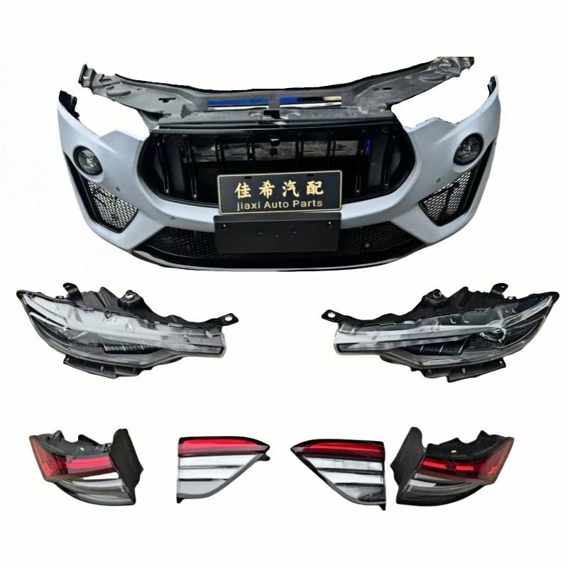 Clrak AutomobileFor Maserati Ghiberti Body Kit with Front Bumper Heat Dissipation Fan Headlights Taillights Fog Light Cut-Outs U