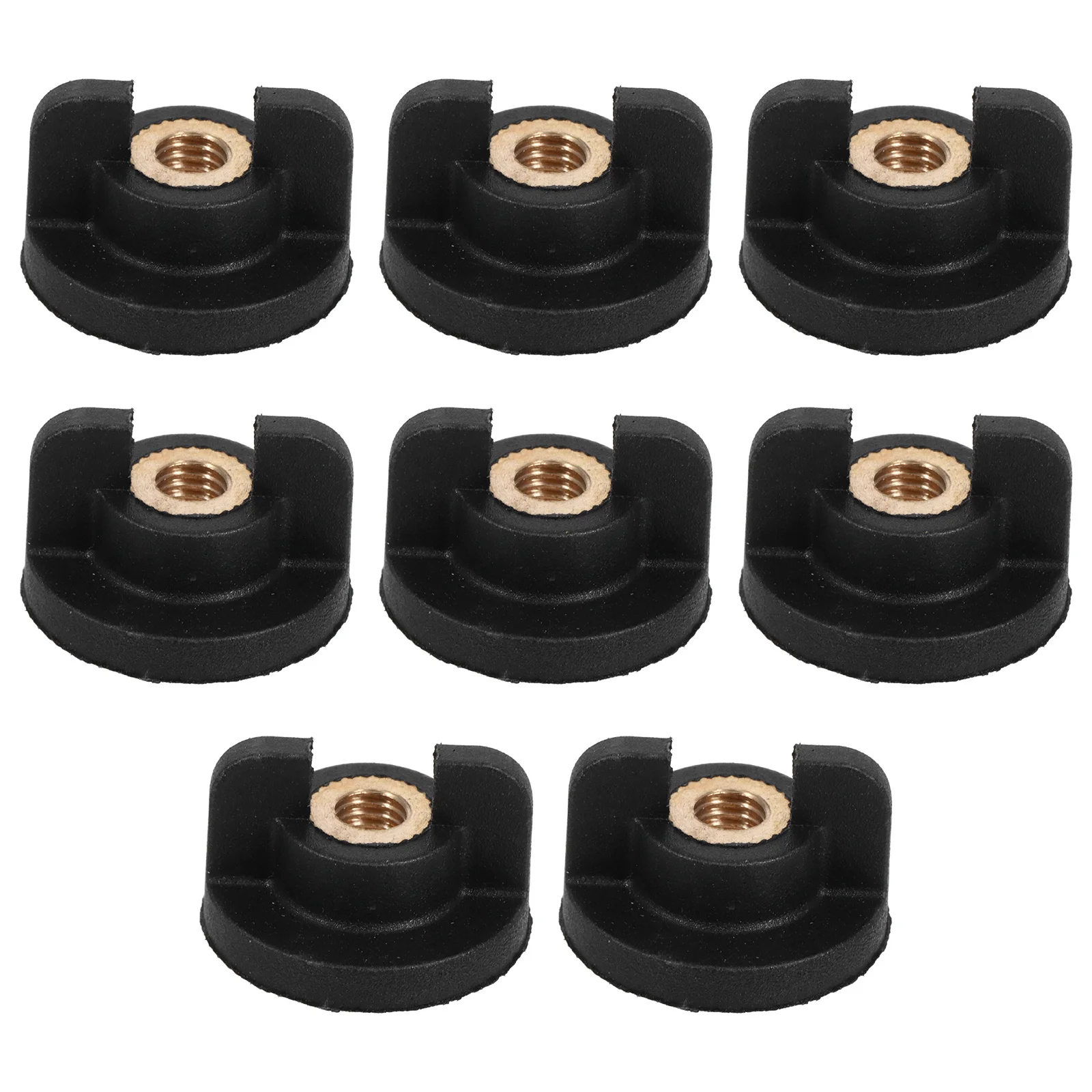 

8pcs Chainsaw Lock Nut For 52/58 Models Plastic Copper Core Durable Easy-Tighten Replacement Cylinder Cover Air Filter Chainsaw