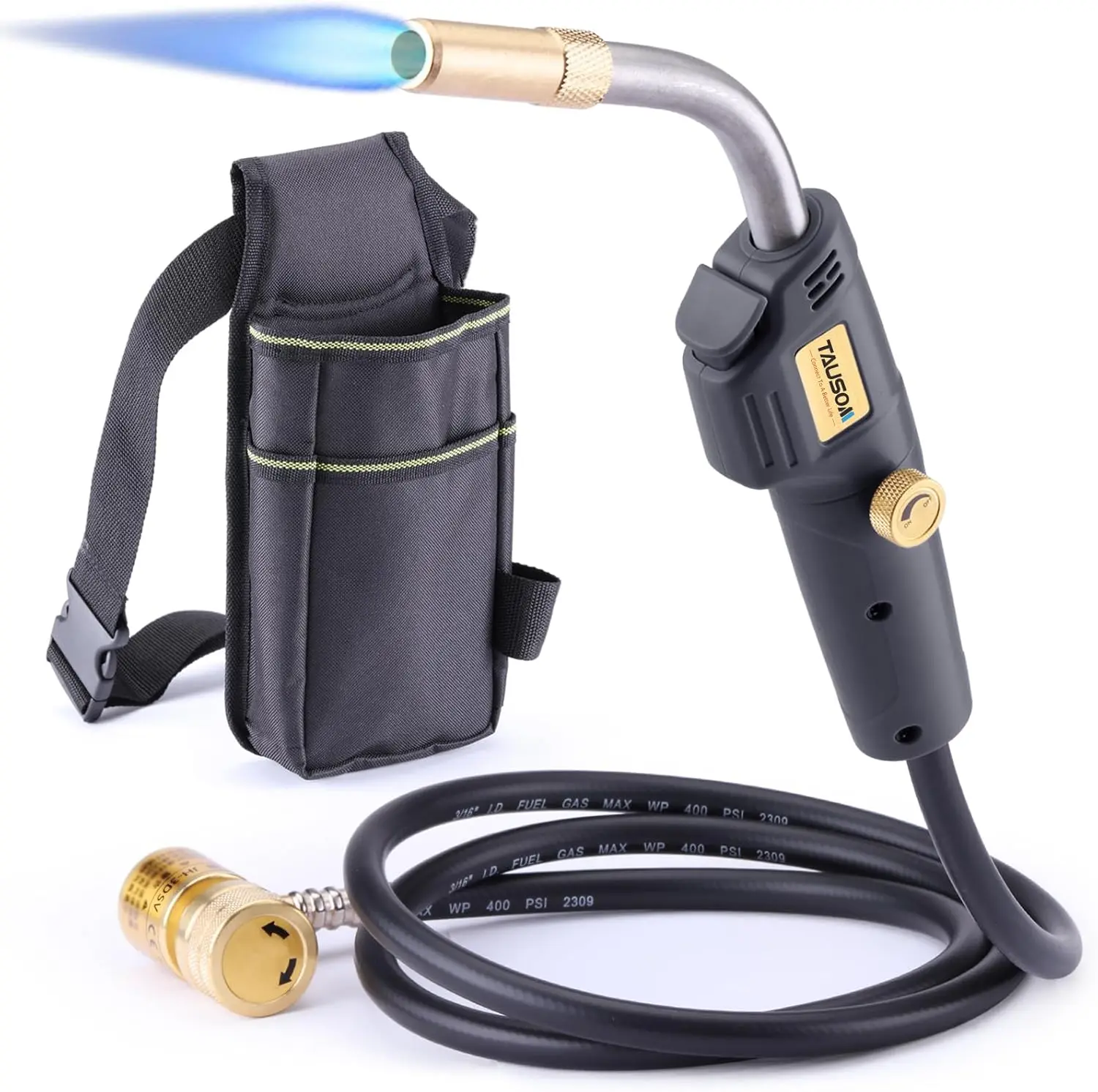 

Adjustable Propane Torch Kit with Holster for Brazing, Soldering, Welding, Plumbing, and HVAC Applications
