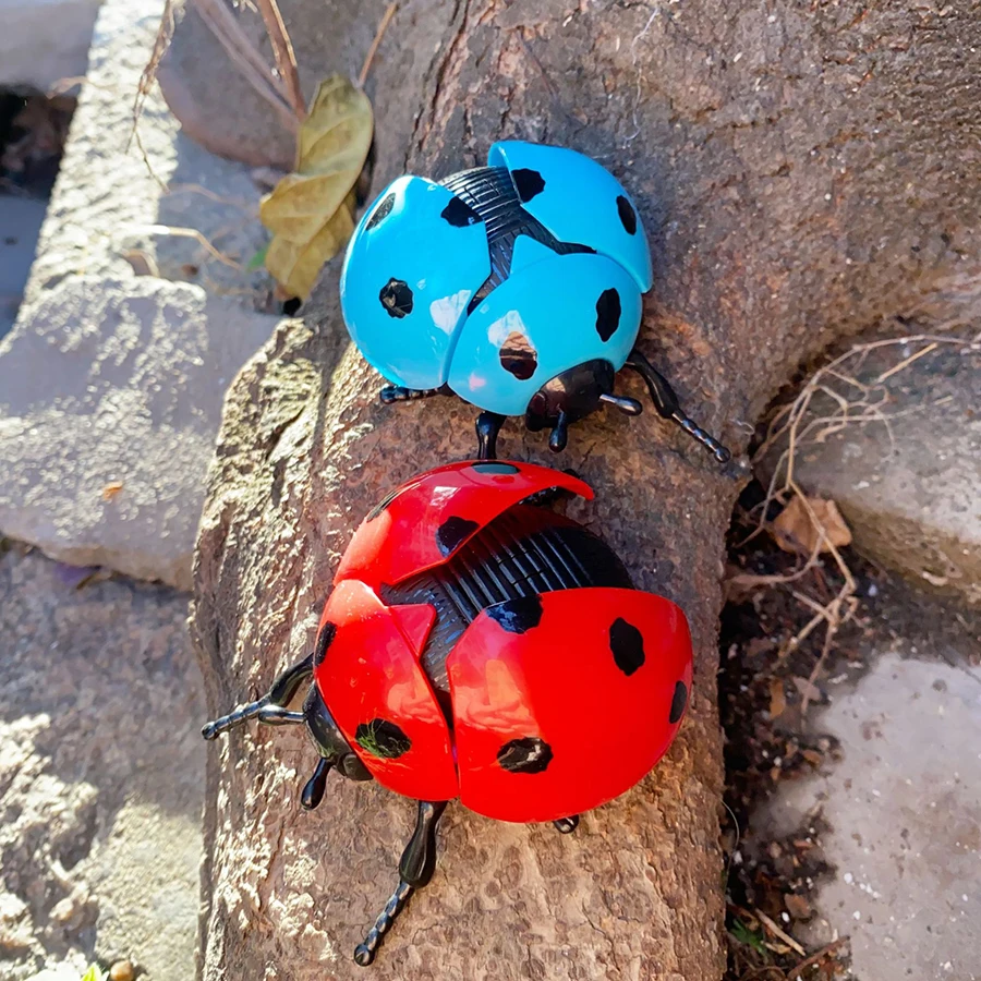 Chain seven star Ladybug beetle creative crawling toys for children toys wholesale stall