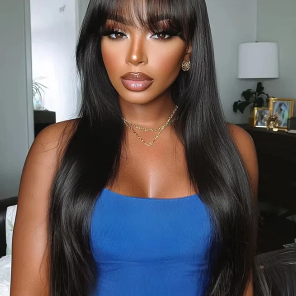 

42 inch 5x5 Closure Wig Straight HD 13x4 Lace Frontal Wigs Pre Plucked Straight 13x6 Lace Front Wigs