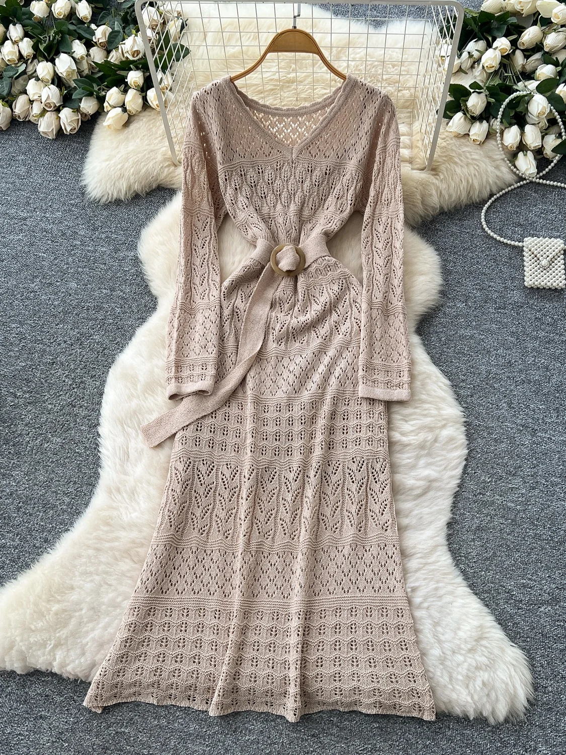 Ele Hollow Out Knit… - image