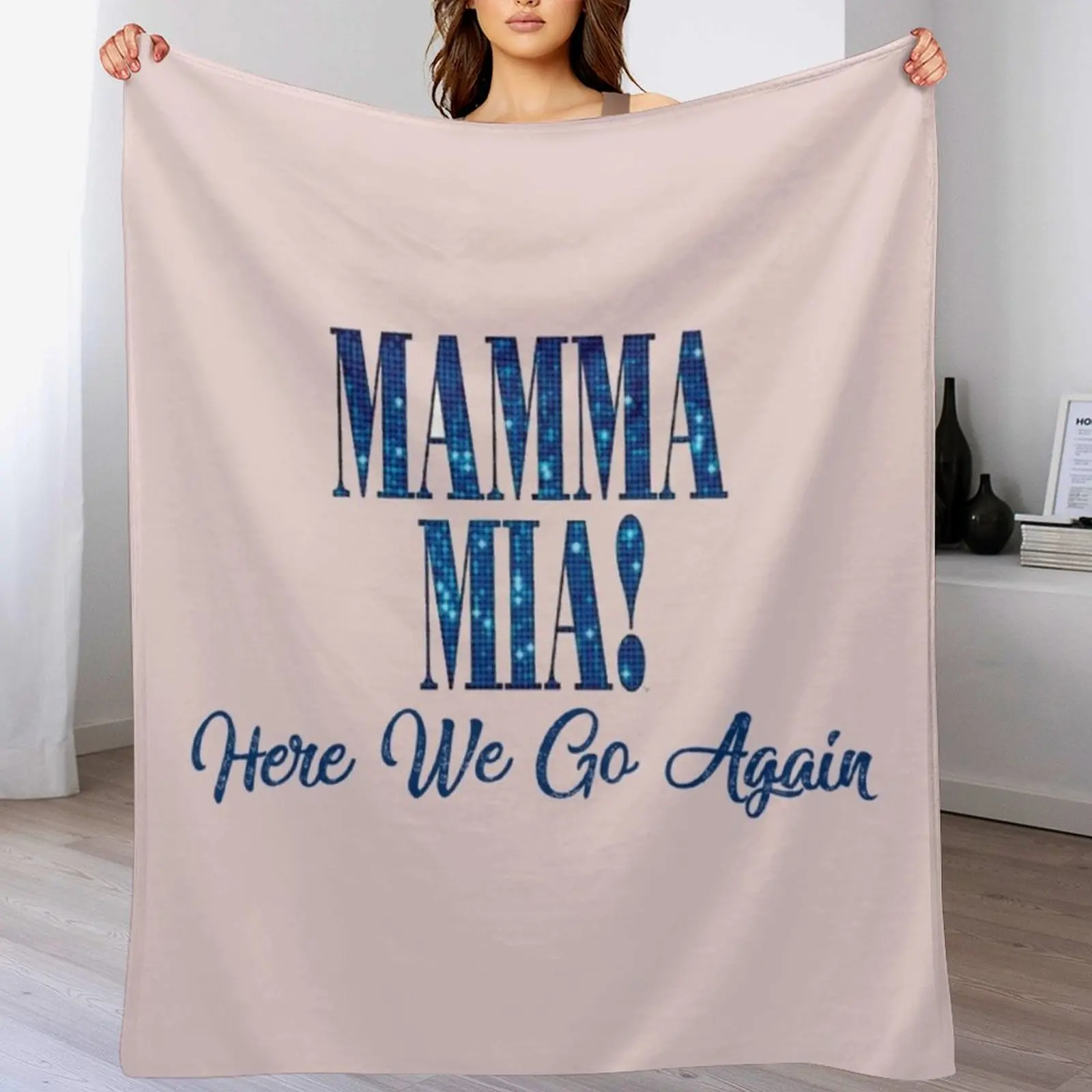 

Mama Mia Mamma Mia Here We Go Again Throw Blanket Extra Large Throw Cute Plaid Blankets