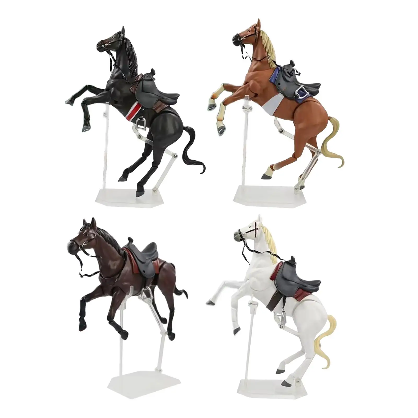 Statue de cheval réaliste, décoration d'intérieur créative, animal de ferme, collection, figurine de poney, modèle pour cadeau d'anniversaire pour enfants