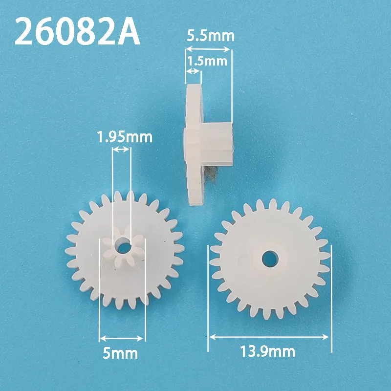 26T+8T 0.5M Double Layer Gears 26 Teeth OD=14mm + 8 Teeth od=5mm Plastic Pinion Wheel DIY Toy Accessories 26082A 26082B
