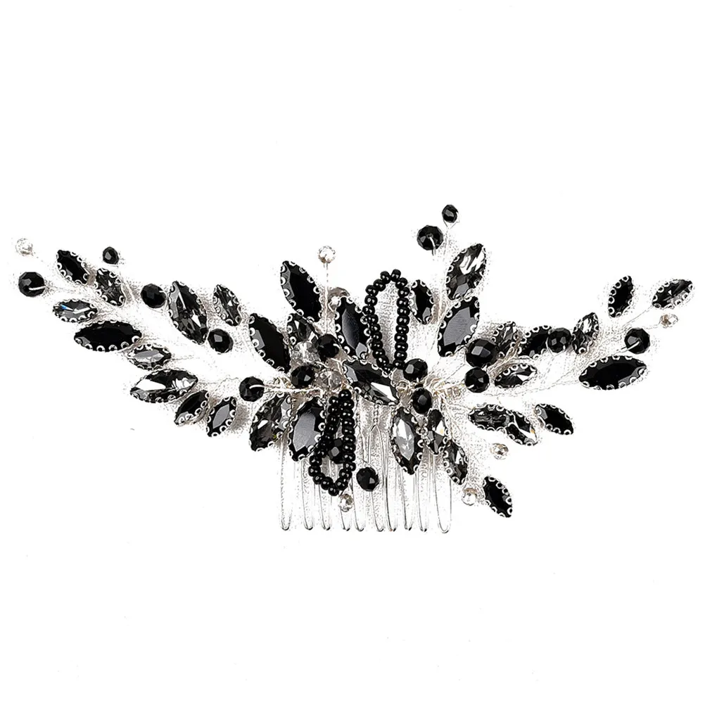 

Свадебная расческа для волос невесты, украшенная кристаллами, декоративная заколка для волос для свадебной церемонии, вечеринки в честь невесты, юбилея или празднования.