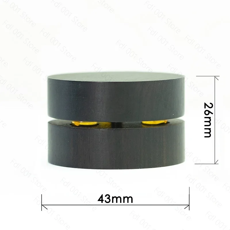 Audio Ebony Crystal Ball Absorber Feet Pad Stand Spike Isolation Feet for Amplifier DAC Speaker CD Vinyl Record Player