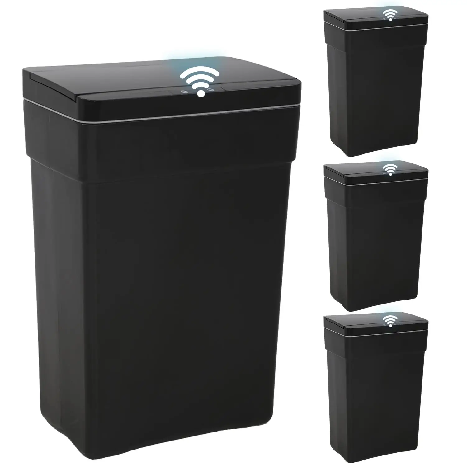 13 Gallon Trash Can Automatic Kitchen Trash Can Touch Free High-Capacity Garbage Can with Lid for Bedroom Bathroom Home Office 5