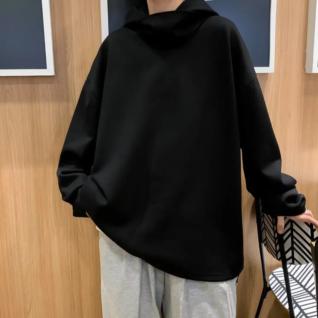 الخريف الشتاء المتضخم فضفاض مقنعين البلوز للرجال الكورية موضة Harajuku الرجال هوديس البلوز البلوز Y2k
