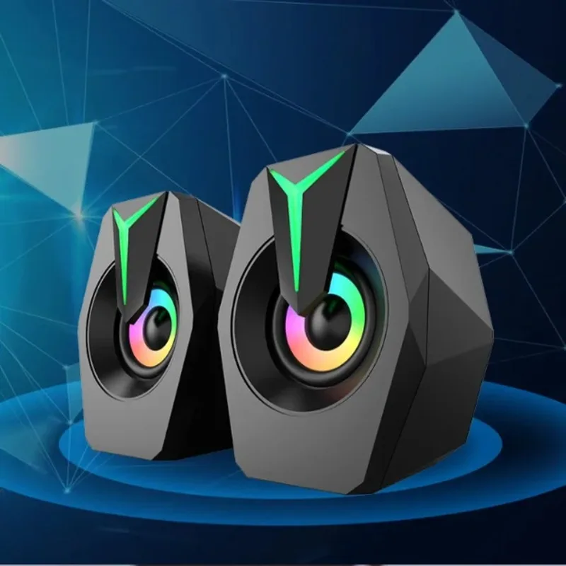 USB Powered Mini RGB LED Gaming Speakers