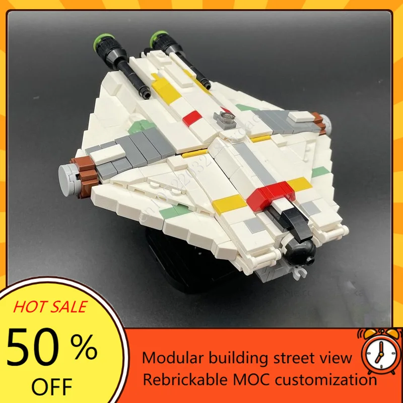 733 pièces le fantôme 1:200 échelle guerre spatiale militaire MOC navire spatial modèle de combat Puzzle personnalisé Architecture bricolage assemblage modèle jouet cadeau