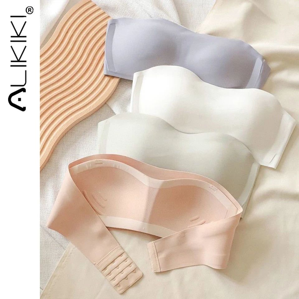 

Sexy Seamless Tube Top Bra Invisible Strapless Bras Women Underwear Thin Non Slip Push up Bralette Wireless Female Lingerie