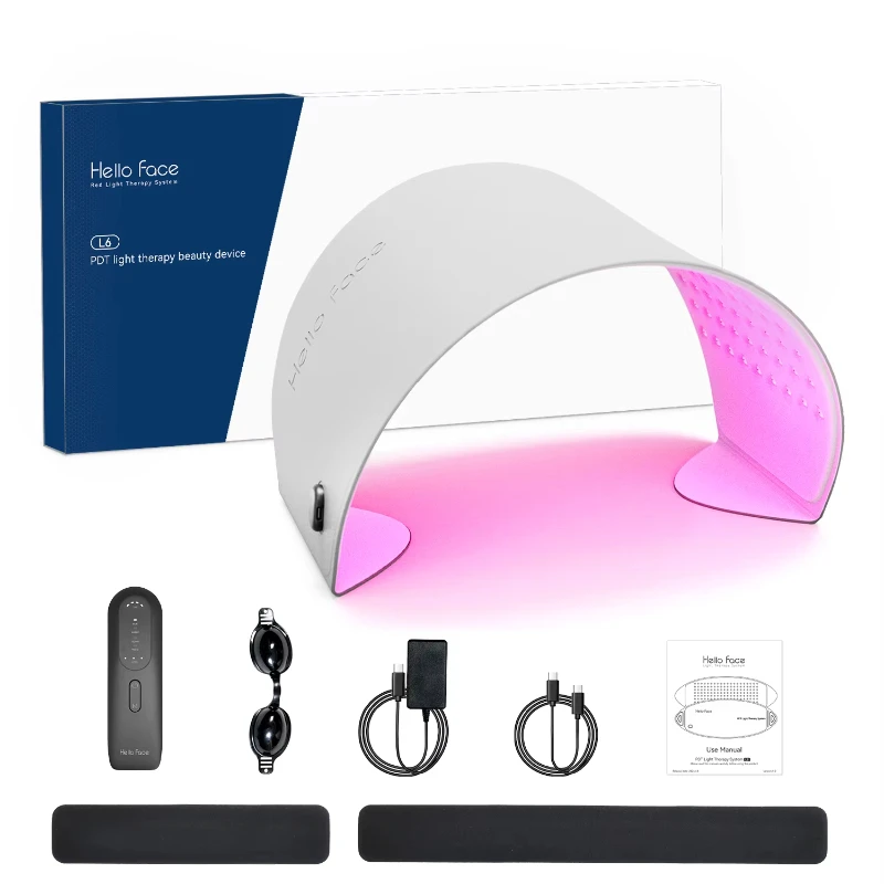 PDT Светодиодная светотерапия для лица Терапия красным светом 460 нм 605 нм 630 нм 850 нм Терапия красным светом ближнего инфракрасного света для домашнего использования