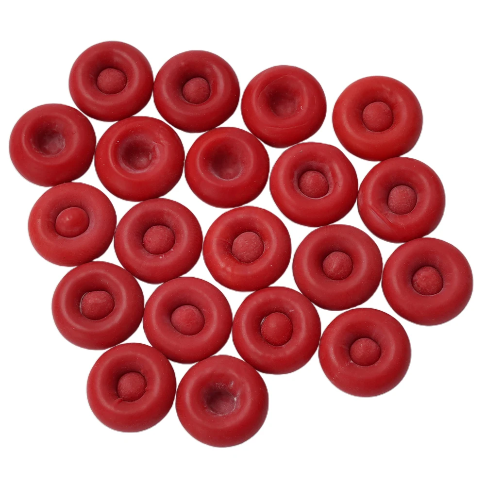Protective Sleeve Caulking Cover Toolbox Workbench 20 * 20 Pcs 7x7x4cm Cap Caulk Caulking Tube Red Saver Saving Cap