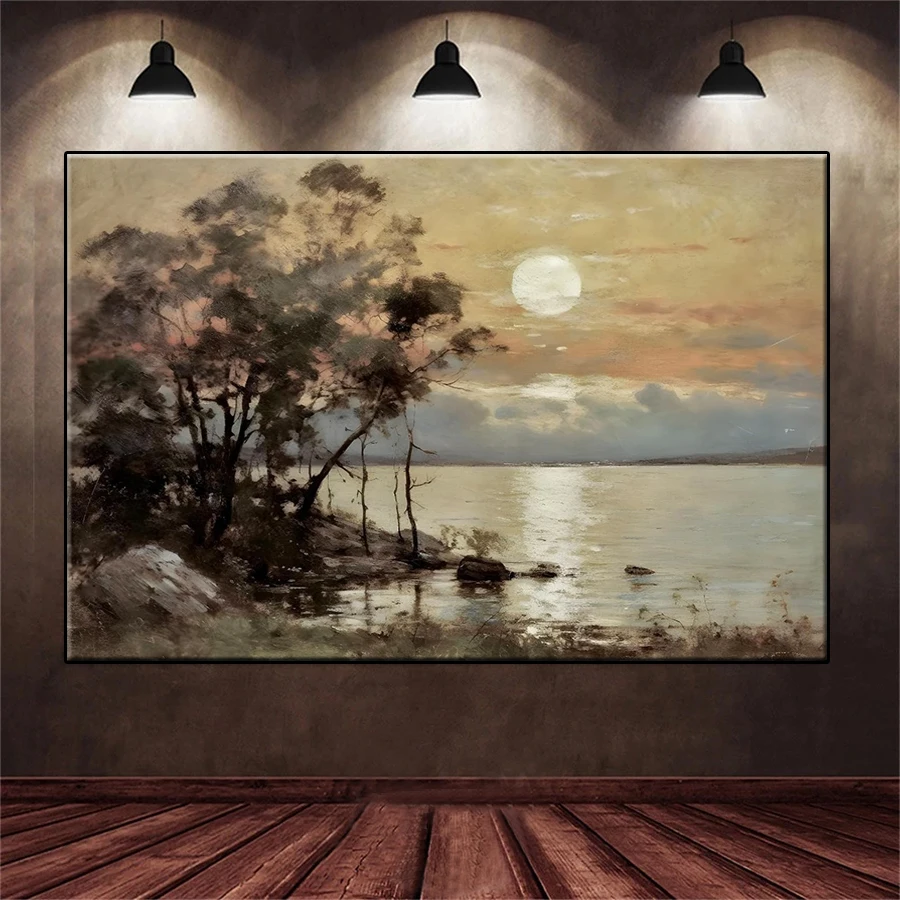 Diamond Embroidery Retro Art Sunset Sea View Full Square Round Diamond Mosaic Art Painting Cross Stitch Wall Decor