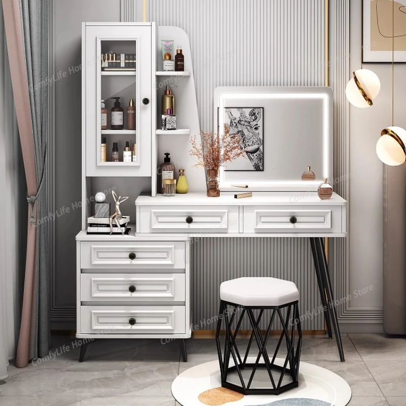 

Senior Beauty Vanity Table Senior Classic Bedroom Makeup Vanity Table Storage Nordic tocador de maquillaje Home Furniture
