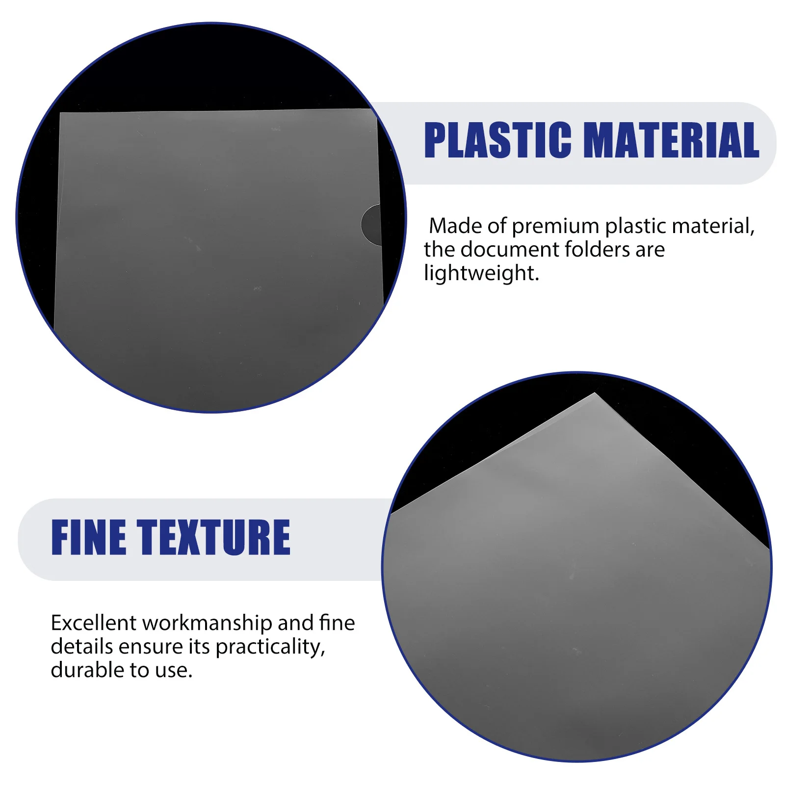 

100Pcs File Folders Plastic L Shape Document Folder for Student Office Document Storage Travel Portable Storage