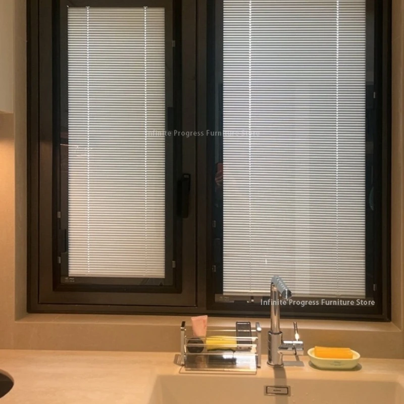 Custom Size Aluminum Alloy Shutters Privacy Bathroom Blackout Bedroom Blinds Kitchen Practical Fensterläden Home Improvement HQ4