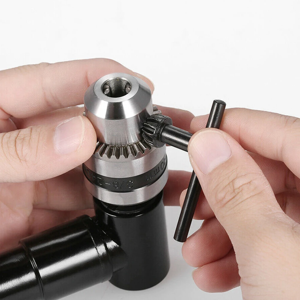 Right Angle Adapter For Electric Drills Right Angled Keyless Drill Chuck For Home House Improvement