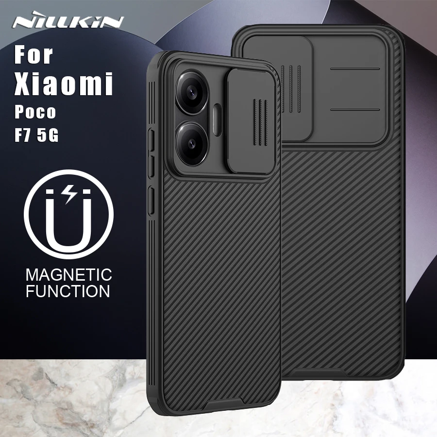 

Nillkin For Xiaomi Poco F7 5G Case Magnetic CamShield Pro Lens Camera Slide Protection Back Cover