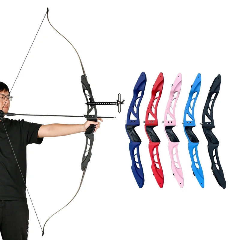 Recurve Bow 20-40 Lbs Archery Takedown Metal Riser Arrow Rest Sight Right Hand ILF Beginner Adult Shooting Practice Equipment