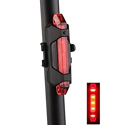 1PCS Bicycle Intelligent Front and Tail Light Set 300 Lumens Mountain Lights, Tail Lights, Warning Lights