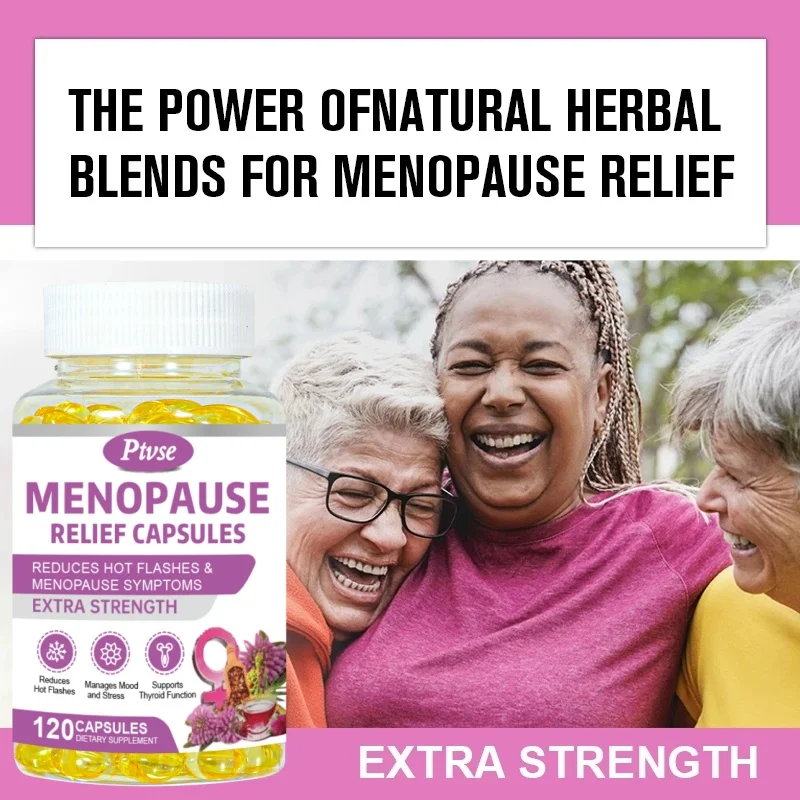 Menopause Relief Capsule Multi-Symptom Relief for Hot Flashes & Night Sweats Support for Mood & Hormone Balance