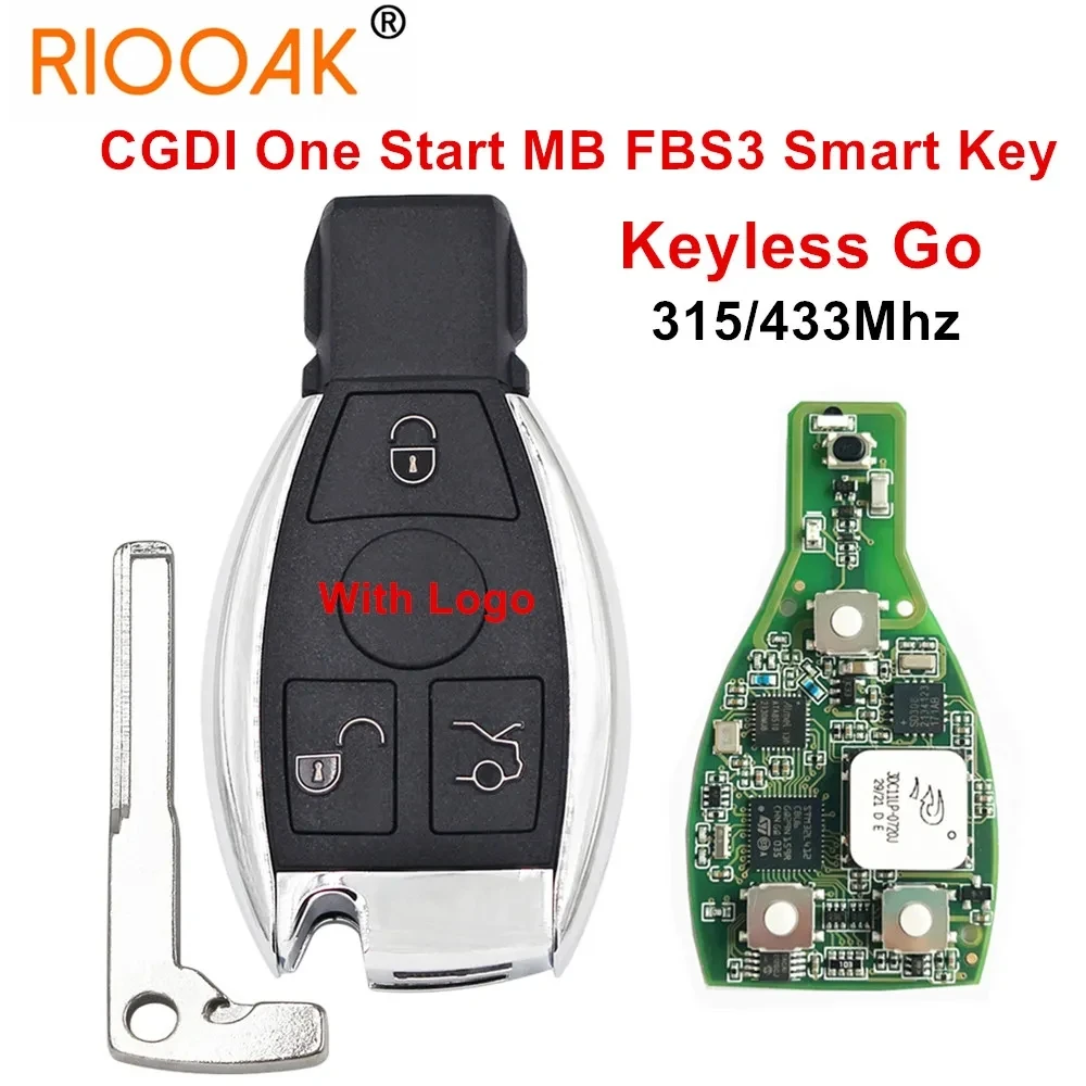 1/2/5pcs CGDI One Start Keyless Go 315Mhz/433Mhz MB FBS3 Smart Remote Key For Mercedes-Benz W164 W166 W216 W221 W251