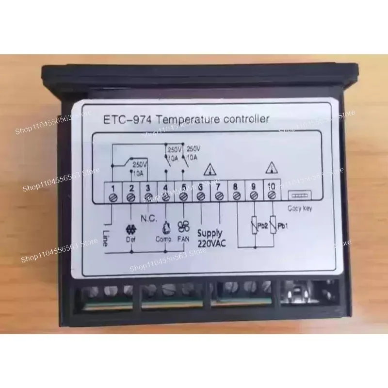 WCS-10X ETC-961 Thermostat & Hygrometer, 220V Temperature & Humidity Controller with Refrigeration Alarm Function