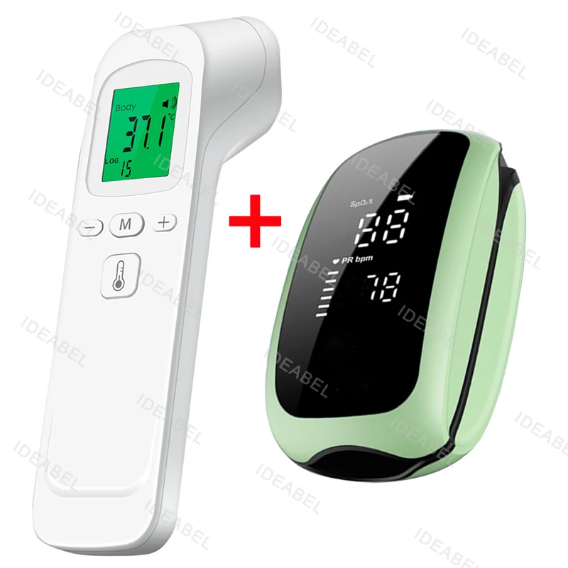 IDEABEL Non Contact Body Temperature Fever Baby Adult New Electronic Thermometer Infrared Medical Rechargeable Medical Oximeter