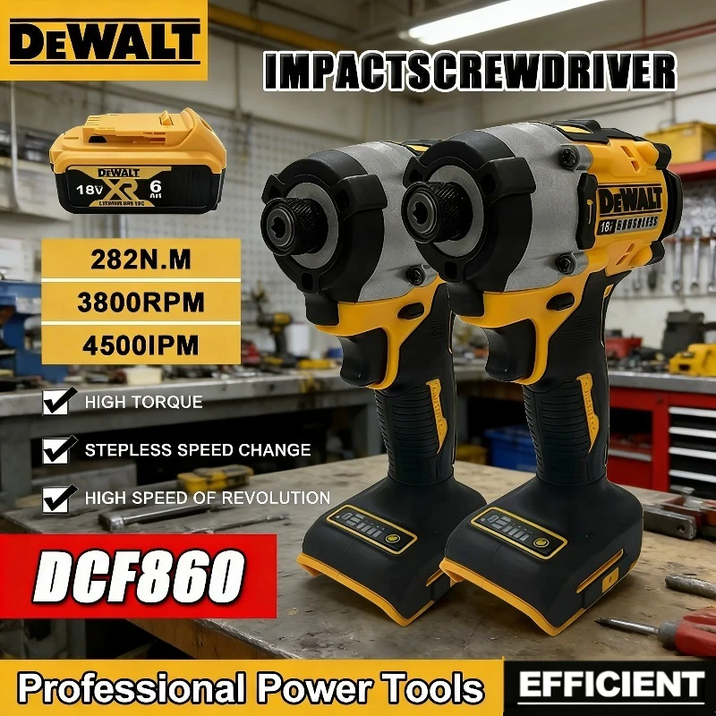 

Dewalt DCF860 Wireless Brushless Screwdriver 18V Lightweight Impact Electric Tool Portable Power Drill for Home Improvement