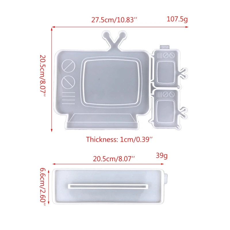 Y1UB Keychain Mold Tray Crafts Casting Mold Photo Frame Bracket Making Mold