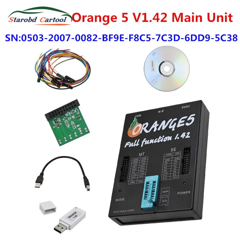 High Quality Orange 5 V1.42 V1.38 Full License Orange5 Programmer OEM orange 5 1.42 with Full Adapter orange5 programmer