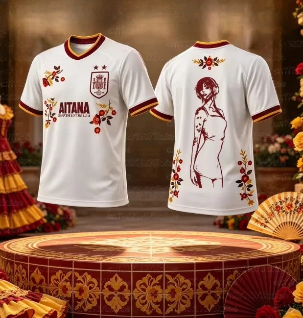 Family Matching Floral T-shirt White V-neck Burgundy Trim Short Sleeve Quick Dry Sports Parent-child Tee For Men Women Kids