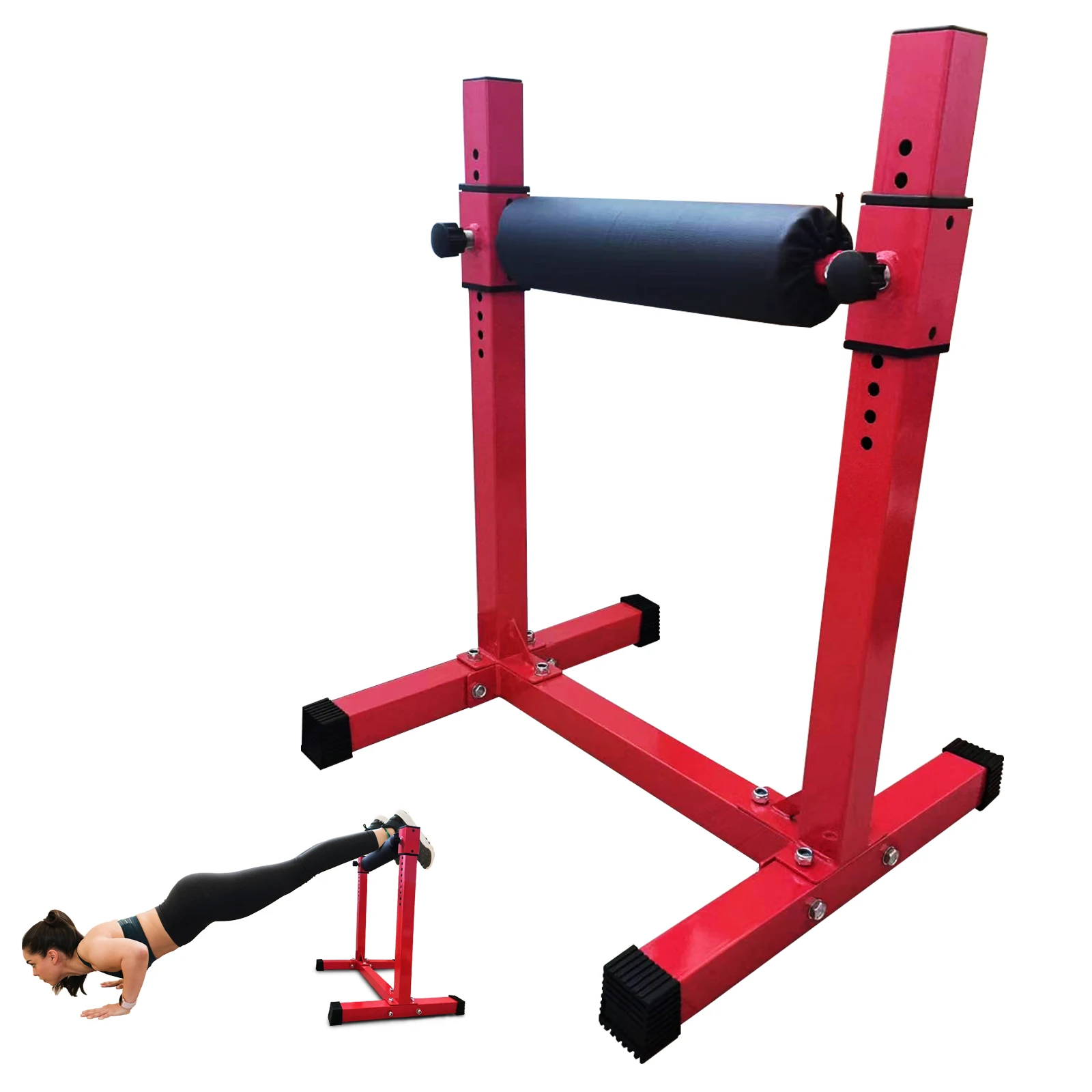 Bulgarian Split Squat Stand 11-Level Adjustable Squat Roller Fitness Single Leg Squat Roller Lower Body Specialty Machine