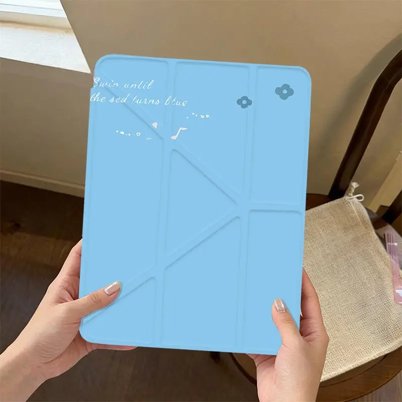 3+Y Multi-Angle Stand Cover For iPad 10.2 7/8/9 4/5th 10.9 10th iPad A16 2025 11th Air11/13 IPad Mini6 8.3 Air3 10.5 Pro11